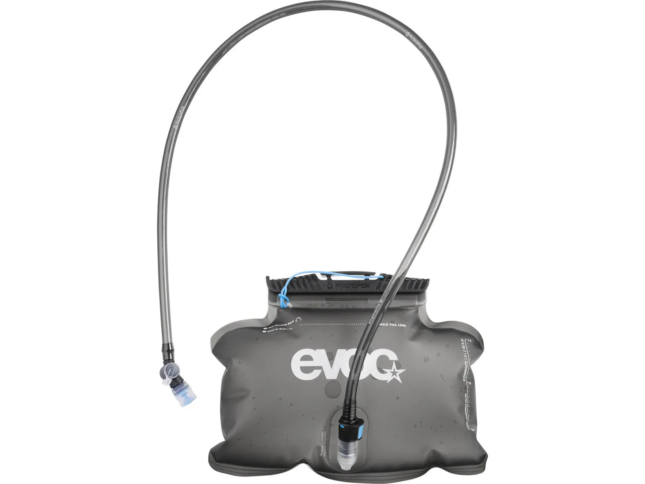 EVOC Hip Pack Hydration Bladder Trinkblase Modell 2025, Carbon grey, One Size