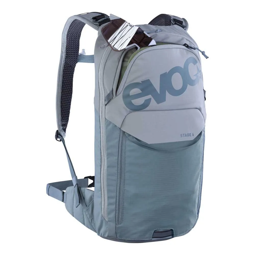 EVOC Stage 6l+2l Hydreringsryggsäck, Stone, One Size