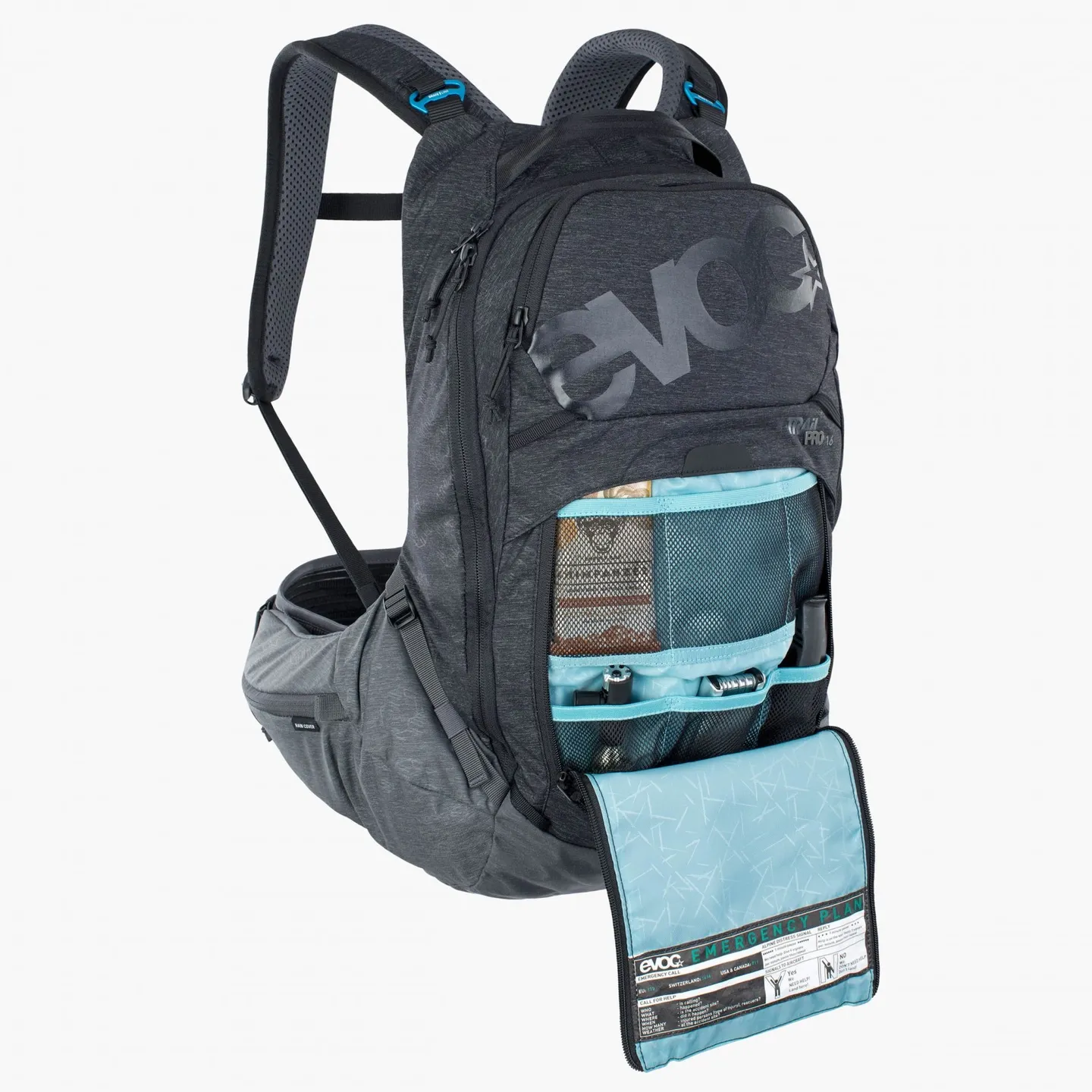 EVOC Trail Pro 16 Ryggsäck, Svart, S/M EVOC Trail Pro 16 Ryggsäck, Svart, S/M