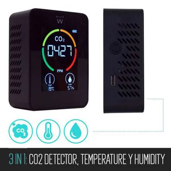 Ewent Ew2420 Luftkvalitetsmätare, Black, One Size