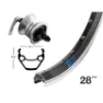 Exal Nady 28´´ Qr Dynamo Dh-3n72 Framhjul, Black, 9 x 100mm