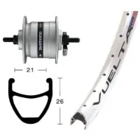 Exal Rodi Airline 1 Dynamo Shimano Dh3000 Framhjul Exal Rodi Airline 1 Dynamo Shimano Dh3000 Framhjul