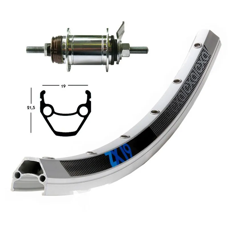 Exal Winora Zx 19 Sh.din.dh 3n80 Qr Landsvägscykelns Bakhjul, Silver, 8 x 135mm, Shimano/Sram HG