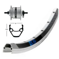 Exal Zx19 Dynamo Shimano Dh3n31 Framhjul Exal Zx19 Dynamo Shimano Dh3n31 Framhjul