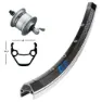 Exal Zx19 Qr Dynamo Shimano Dh3n30 26´´ Framhjul, Black / silver, 9 x 100mm