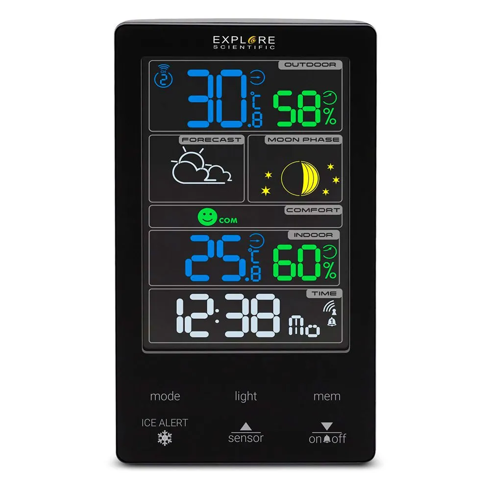 Explorer Wsc4009 Cm3000 Väderstationsdisplay, Black, One Size Explorer Wsc4009 Cm3000 Väderstationsdisplay, Black, One Size