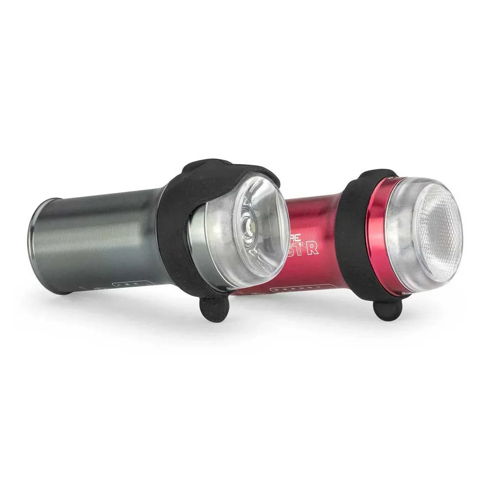 Exposure Lights Boost & Boost-r Cykellampset, Red / grey, 350/150 Lumens