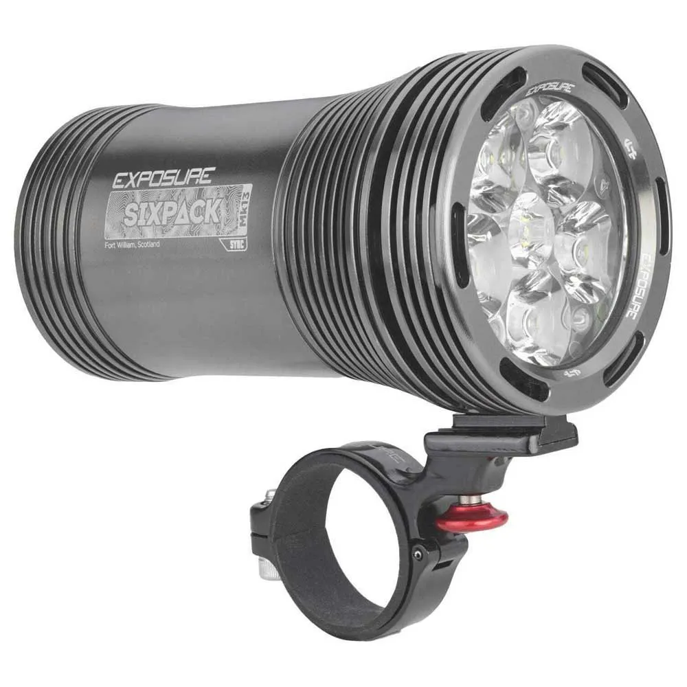 Exposure Lights Six Pack Sync Mk5 Framlampa, Gun metal black / red, 3900 Lumens Exposure Lights Six Pack Sync Mk5 Framlampa, Gun metal black / red, 3900 Lumens