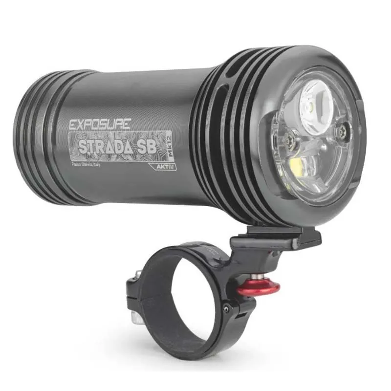 Exposure Lights Strada Sb Mk12 Aktiv Framlampa, Gun metal black, 1700 Lumens