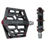 Exustar E-pb531 Flat Cykelpedaler, Black / red, One Size