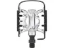 Exustar E-PM818 Klick-/Plattformpedale, Silver, One Size