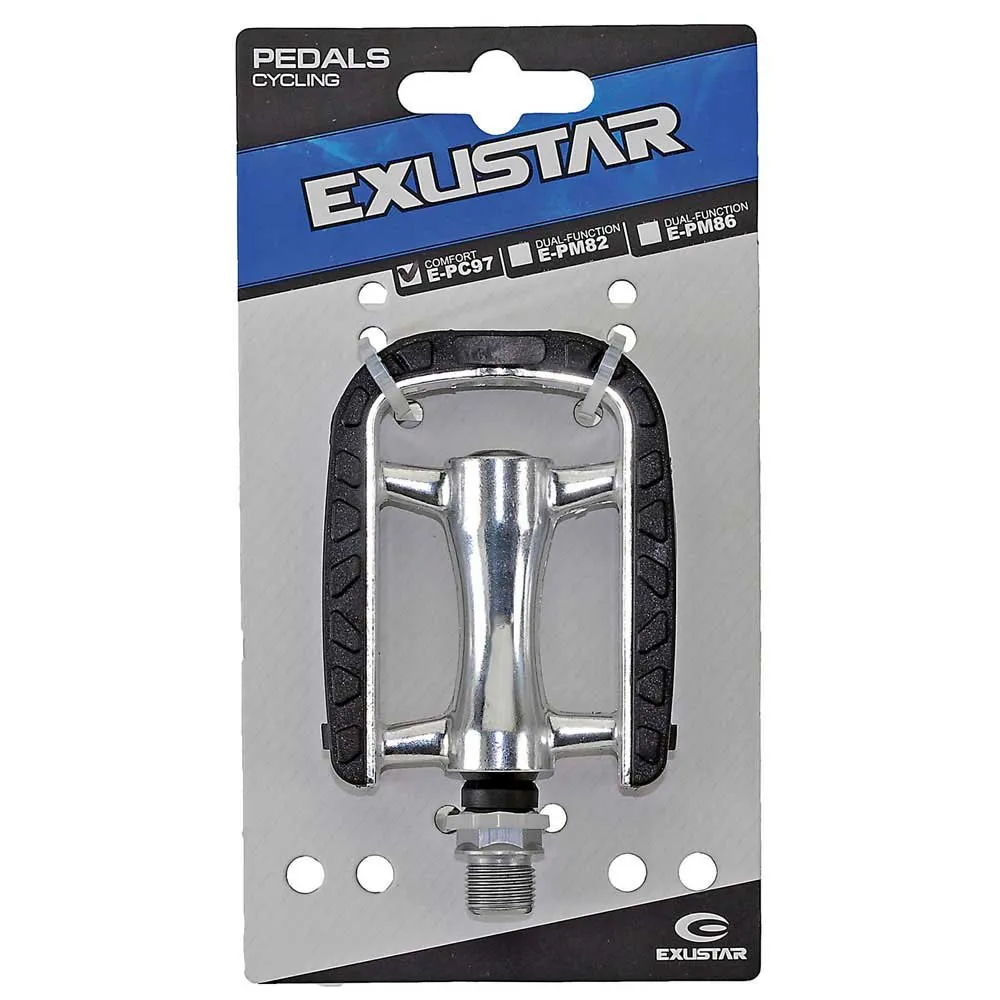 Exustar Epc97 Cykelpedaler, Black / silver, One Size