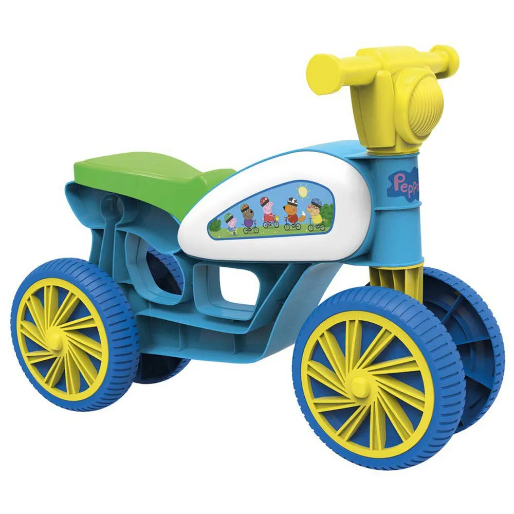 Fabric Peppa Pig Ride-on Mini Springcykel, Blue / yellow, One Size Fabric Peppa Pig Ride-on Mini Springcykel, Blue / yellow, One Size