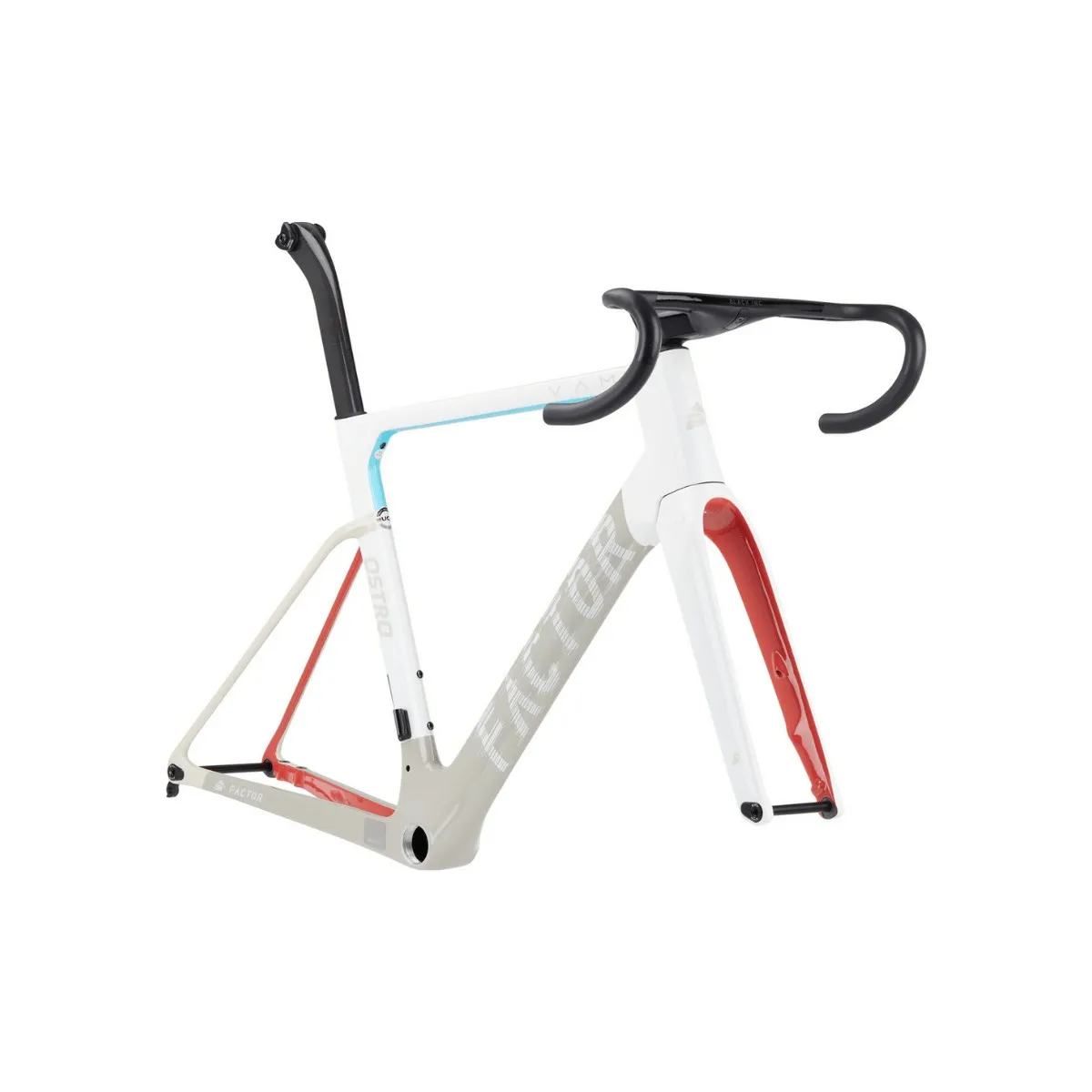 Factor Ostro VAM Disc Carbon Frame & Fork Set, White Soho Mix, 49