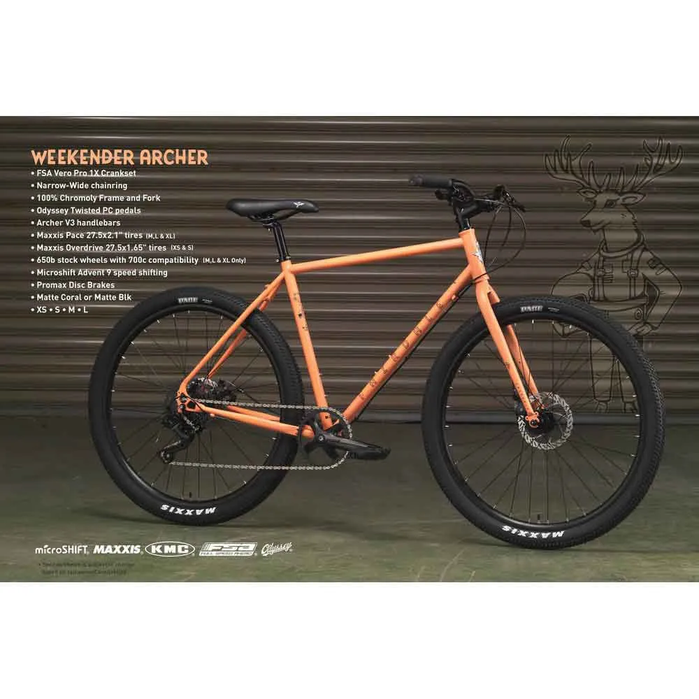 Fairdale Archer Microshift Advent 2023 Cykel, Red, XS