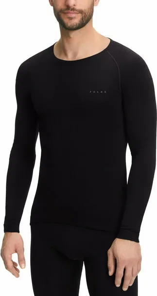 Falke Men's Long Sleeved Shirt Warm, Black Falke Men's Long Sleeved Shirt Warm, Black