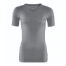 Falke Women Short Sleeve Shirt Wool-Tech, Grey/heather