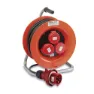 Famatel 30004 Industrial 3 Sockets Kabeltrumma, Orange, One Size