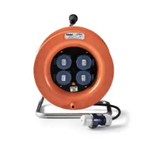 Famatel 30013 Industrial 4 Sockets Kabeltrumma Famatel 30013 Industrial 4 Sockets Kabeltrumma