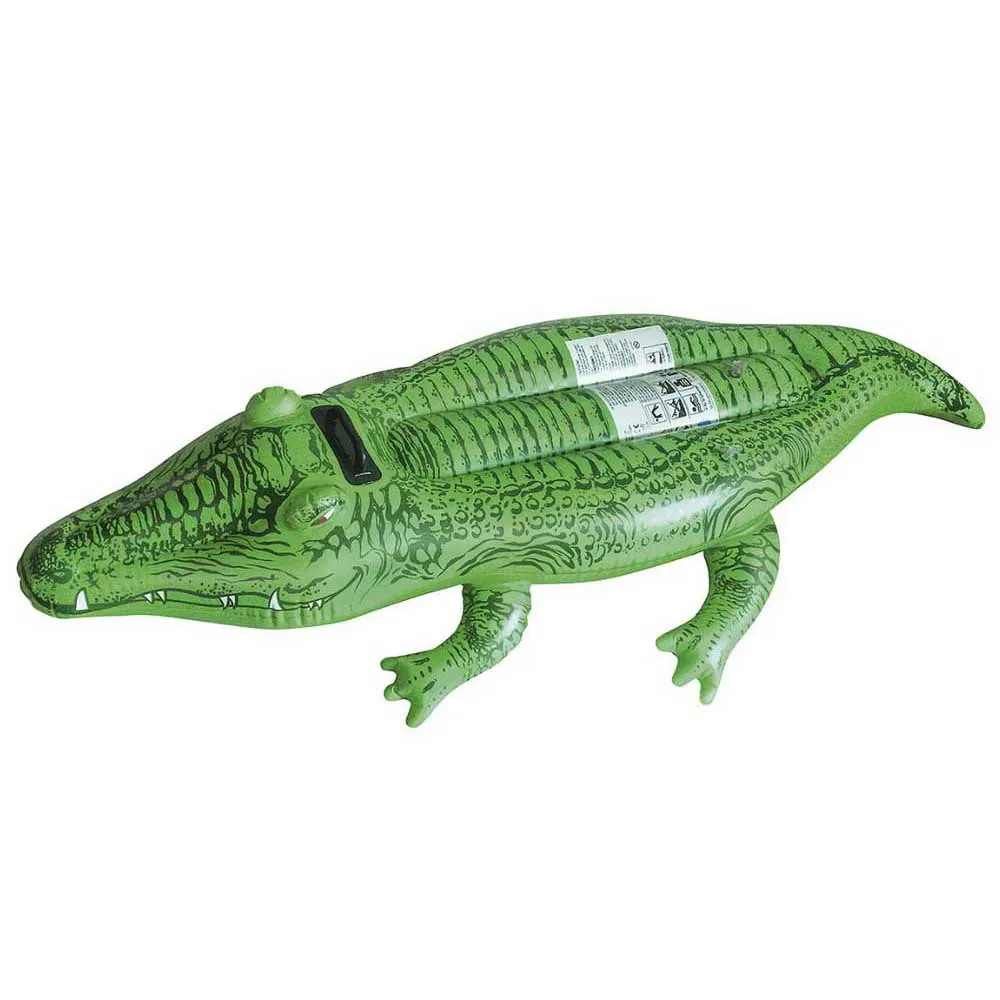 Fashy Uppblåsbar Krokodilryttare unisex, Green, 173cm Fashy Uppblåsbar Krokodilryttare unisex, Green, 173cm