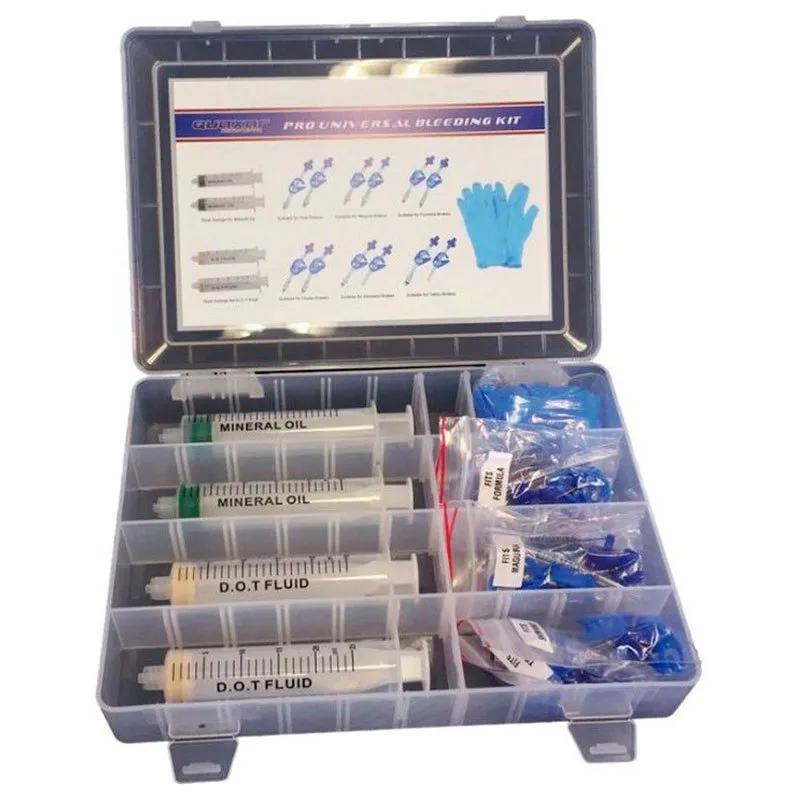 fasi Quaxar Universal Disc Brake Bleed Kit Verktyg, Clear, One Size