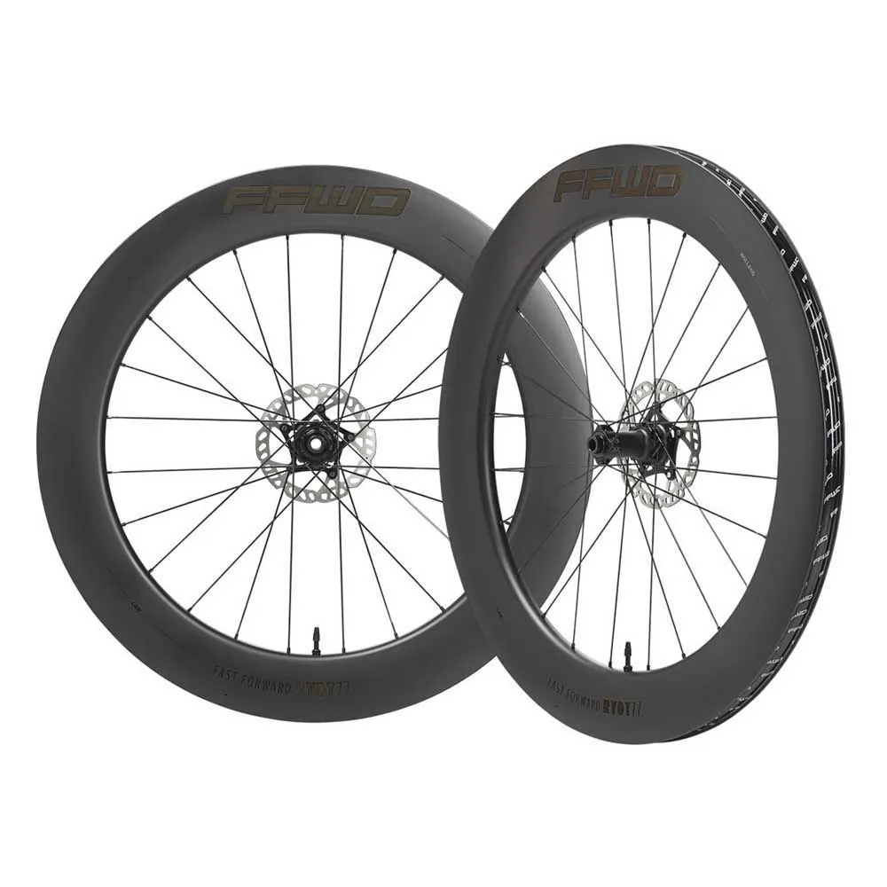 Fast Forward Ryot 77 Cl Disc Tubeless Landsvägshjulset, Black, 12 x 100/12 x 142mm, Shimano/Sram HG Fast Forward Ryot 77 Cl Disc Tubeless Landsvägshjulset, Black, 12 x 100/12 x 142mm, Shimano/Sram HG