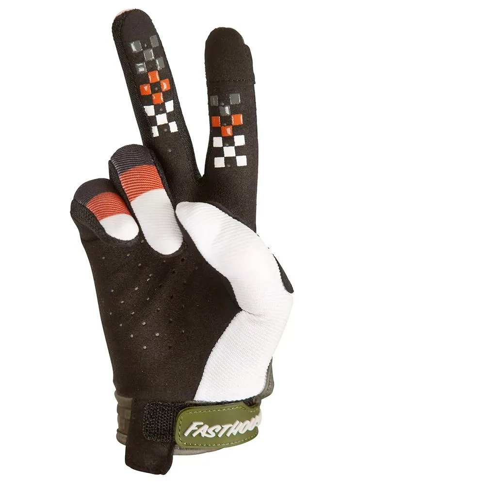 Fasthouse Speed Style Pacer Handskar, Olive / white Fasthouse Speed Style Pacer Handskar, Olive / white