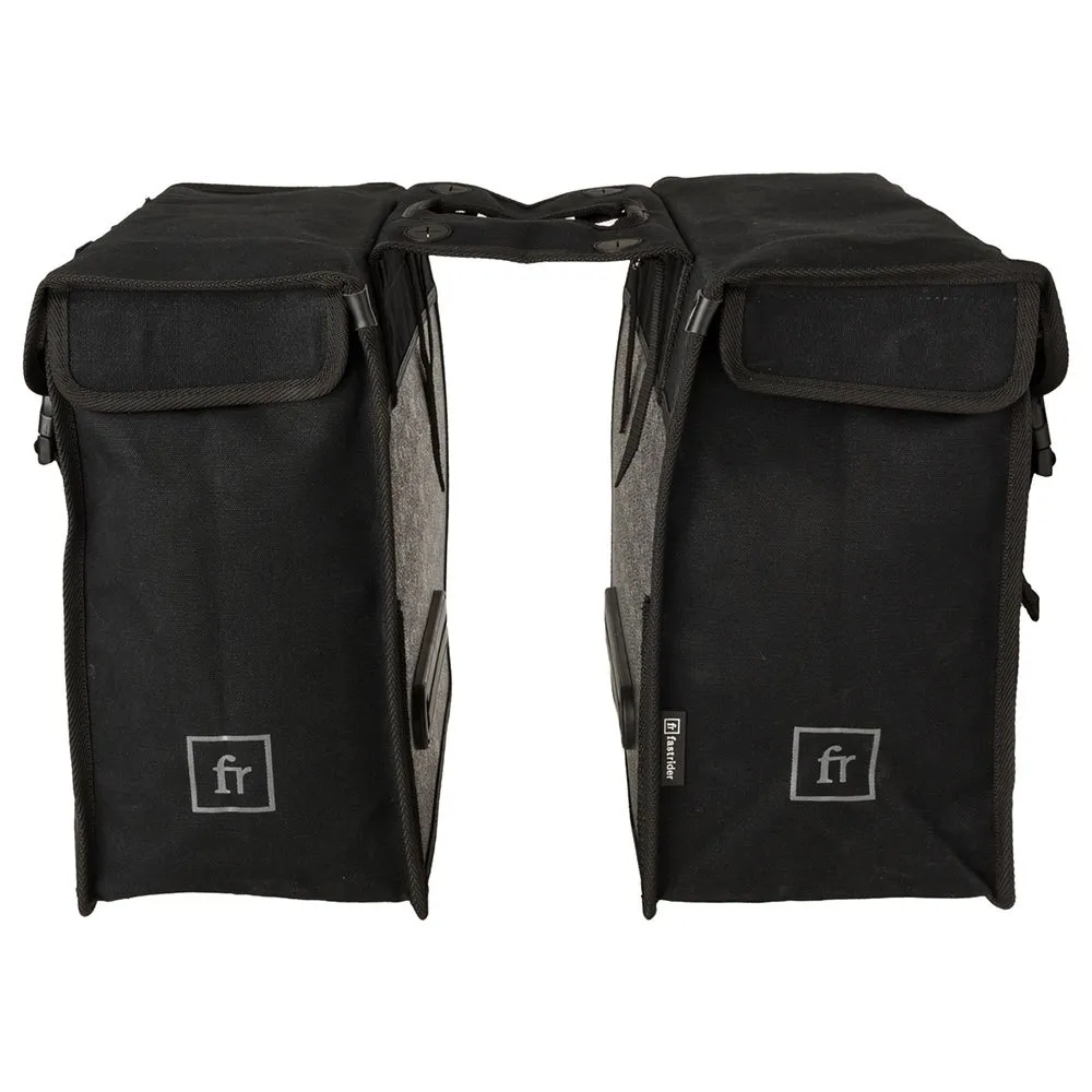 fastrider Canvas Basics Mik Double Sidoväskor 41l, Black, One Size fastrider Canvas Basics Mik Double Sidoväskor 41l, Black, One Size