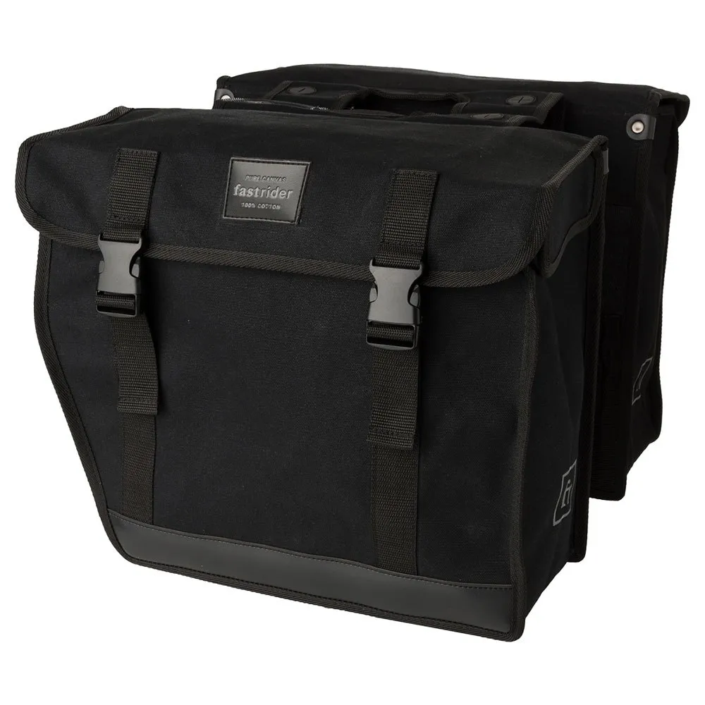 fastrider Canvas Basics Mik Double Sidoväskor 41l, Black, One Size fastrider Canvas Basics Mik Double Sidoväskor 41l, Black, One Size