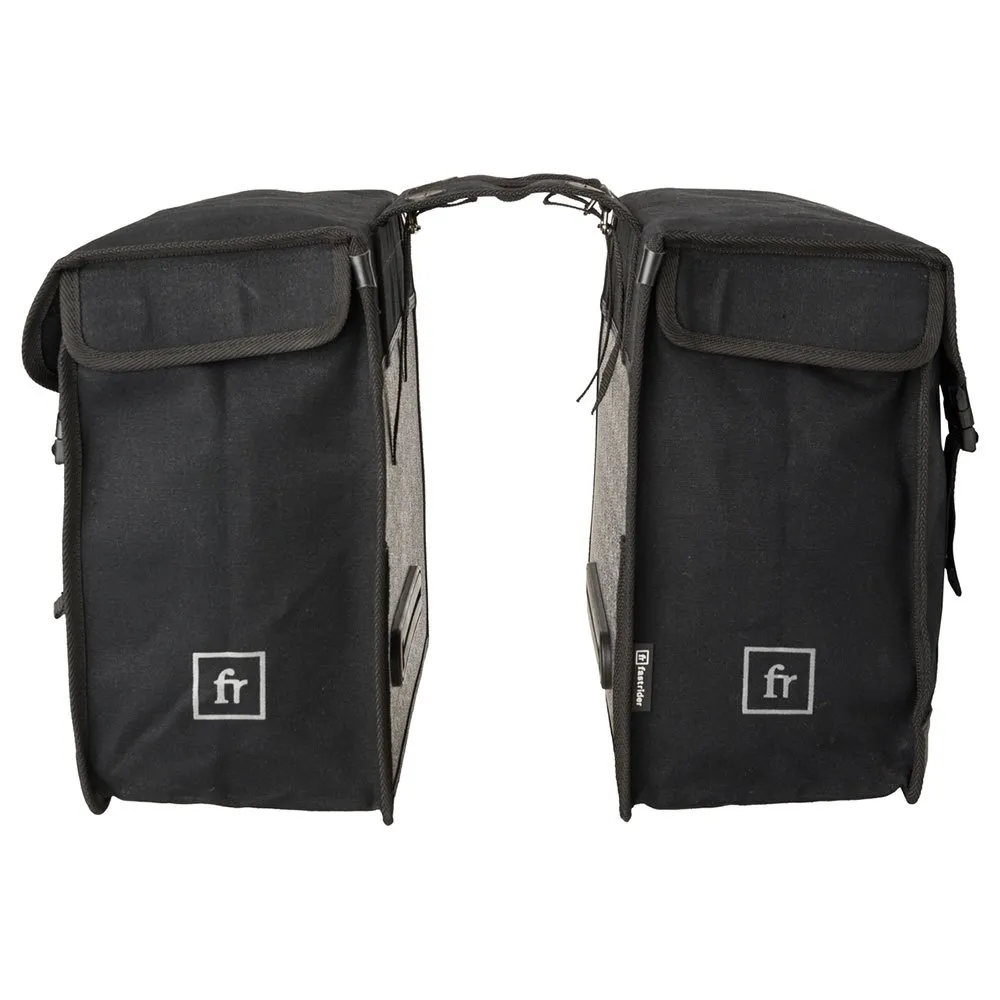 fastrider Canvas Basics Mik Double Sidoväskor 47l, Black, One Size fastrider Canvas Basics Mik Double Sidoväskor 47l, Black, One Size
