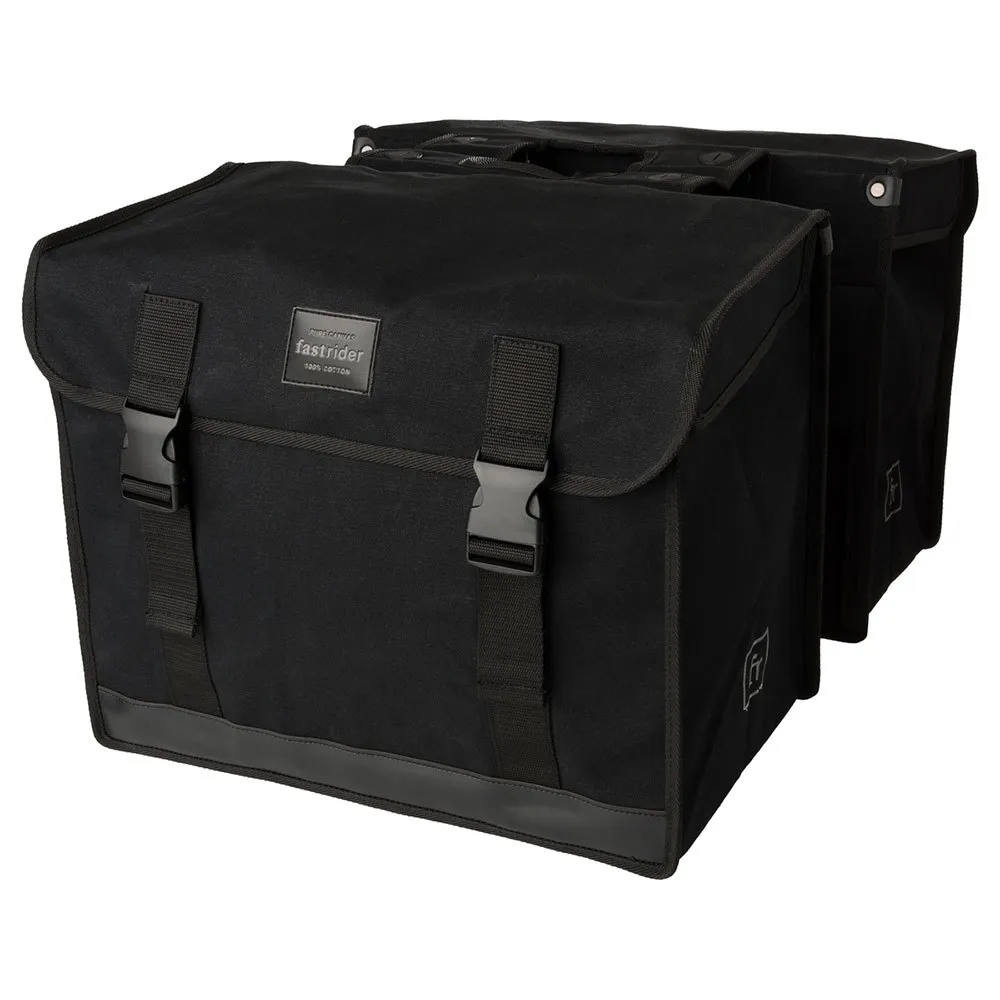 fastrider Canvas Basics Mik Double Sidoväskor 65l, Black, One Size fastrider Canvas Basics Mik Double Sidoväskor 65l, Black, One Size