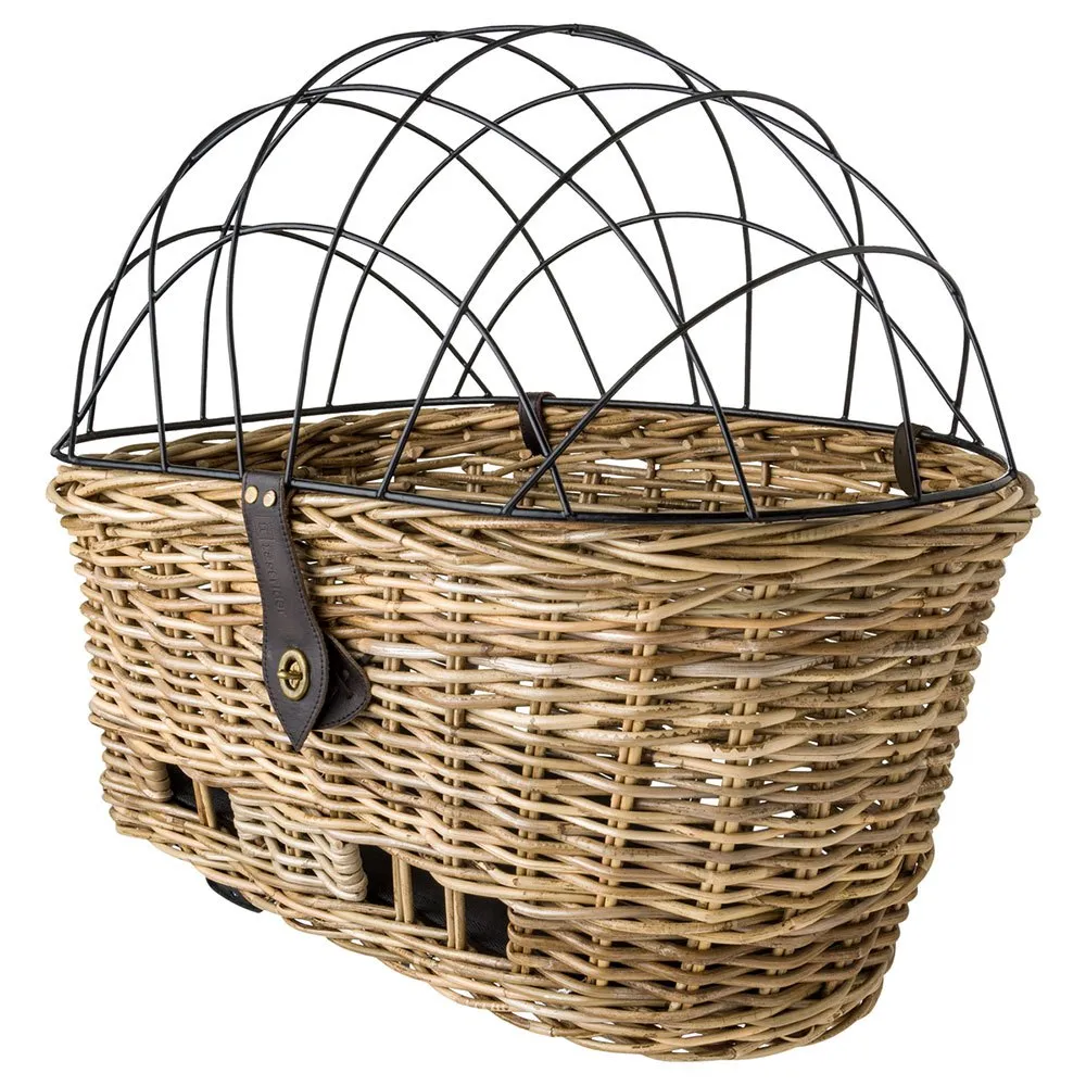 fastrider Jale Rattan Klickfix Dogs Framkorg, Natural grey, One Size