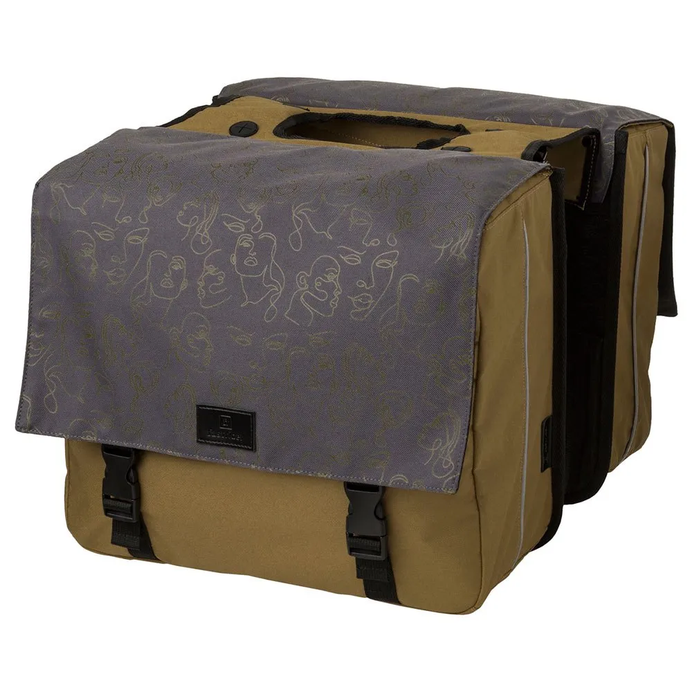 fastrider Livia Trend Mik Double Sidoväskor 33l, Olive green, One Size