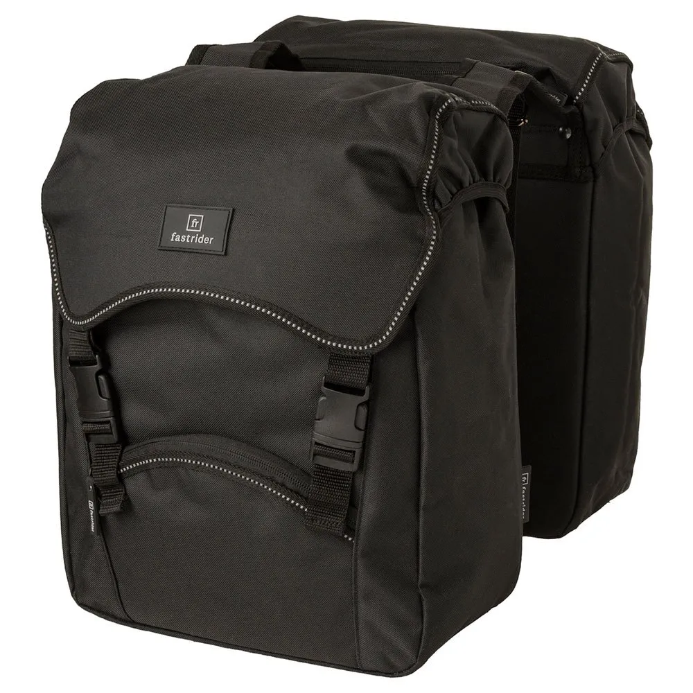 fastrider Unibag Traffic Basics Double Sidoväskor 28l, Black, One Size fastrider Unibag Traffic Basics Double Sidoväskor 28l, Black, One Size
