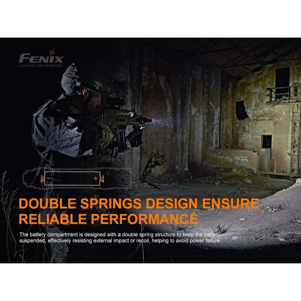 Fenix Pd36 Tac Ficklampa, Black, 3000 Lumens