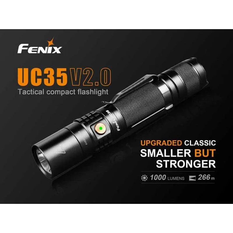Fenix Uc35 V2.0 Ficklampa, Black, 1000 Lumens