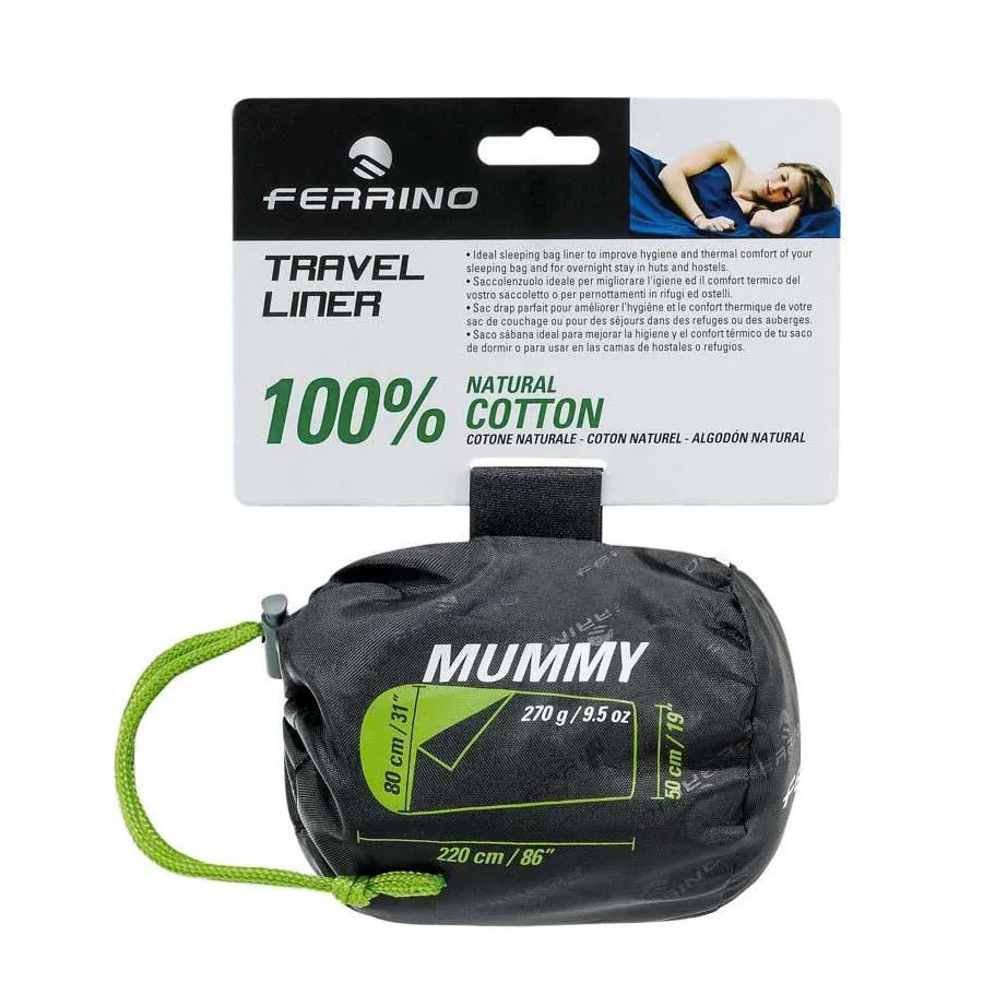 Ferrino Travel Mummy Foder, White Ferrino Travel Mummy Foder, White