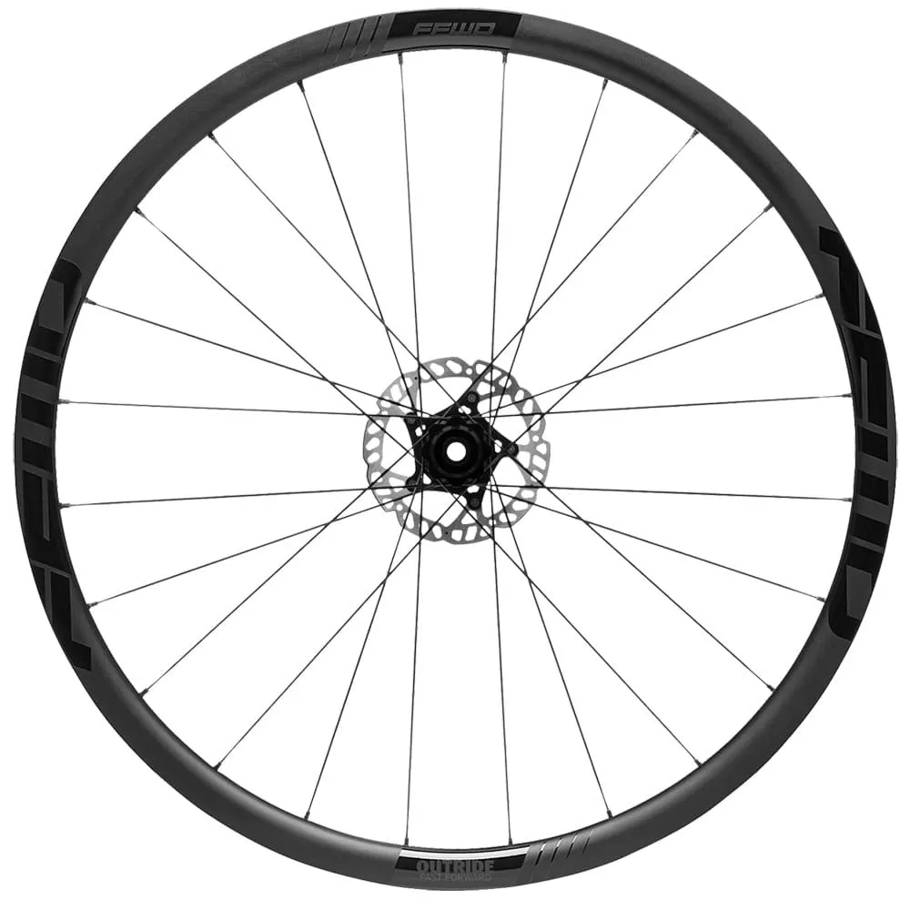 FFWD Outride Cl Disc Tubeless Landsvägshjulset, Black, 12 x 100 / 12 x 142mm, Shimano/Sram HG