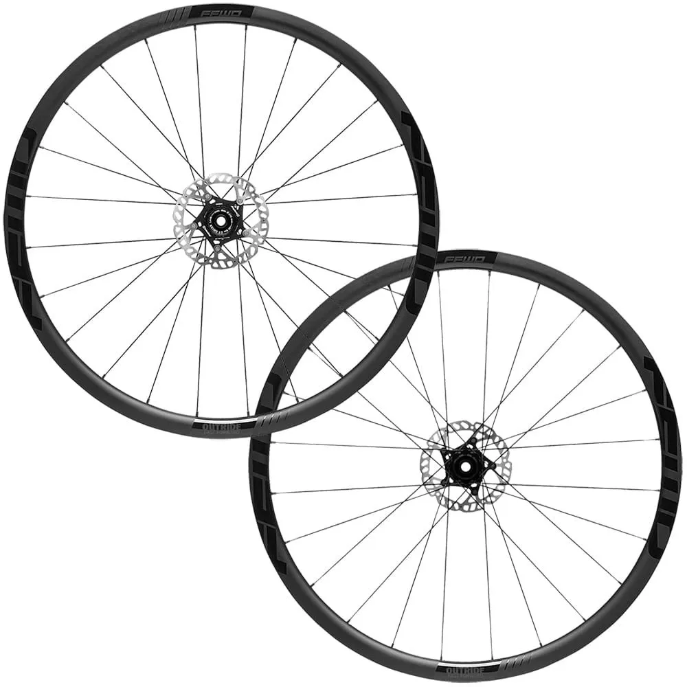 FFWD Outride Cl Disc Tubeless Landsvägshjulset, Black, 12 x 100 / 12 x 142mm, Shimano/Sram HG