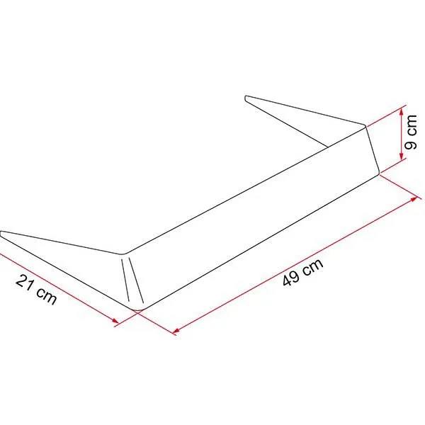 Fiamma 40 Spoiler, White, One Size