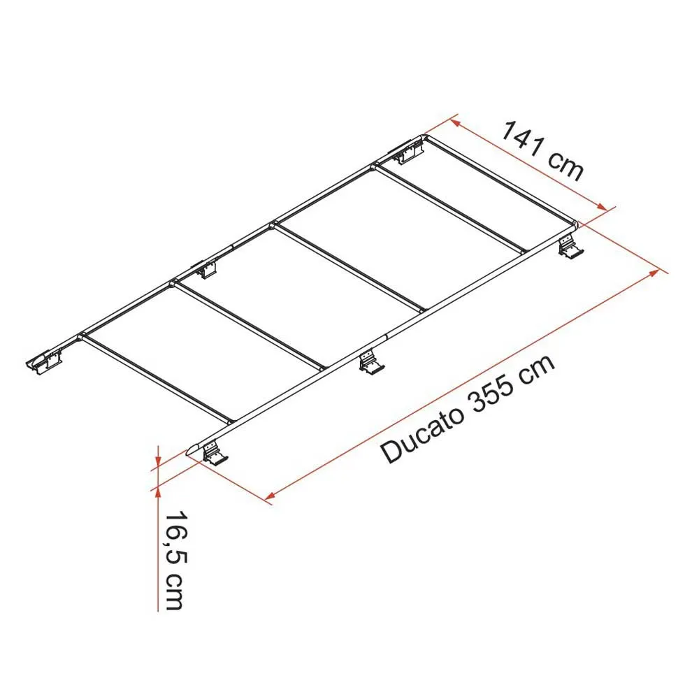 Fiamma Ducato Takräcken, Black, One Size
