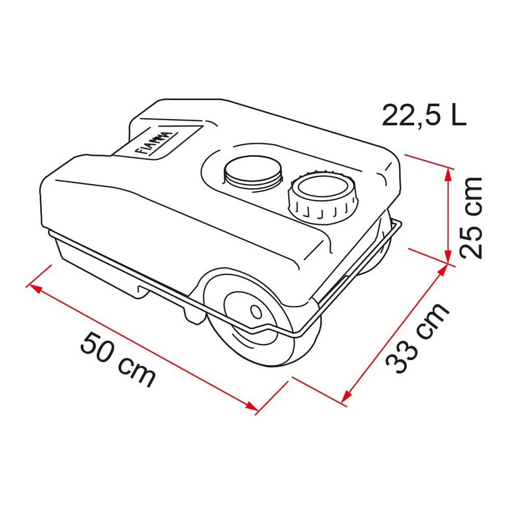 Fiamma Roll 23w Tank, Blue, One Size