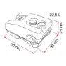 Fiamma Roll 23w Tank, Blue, One Size