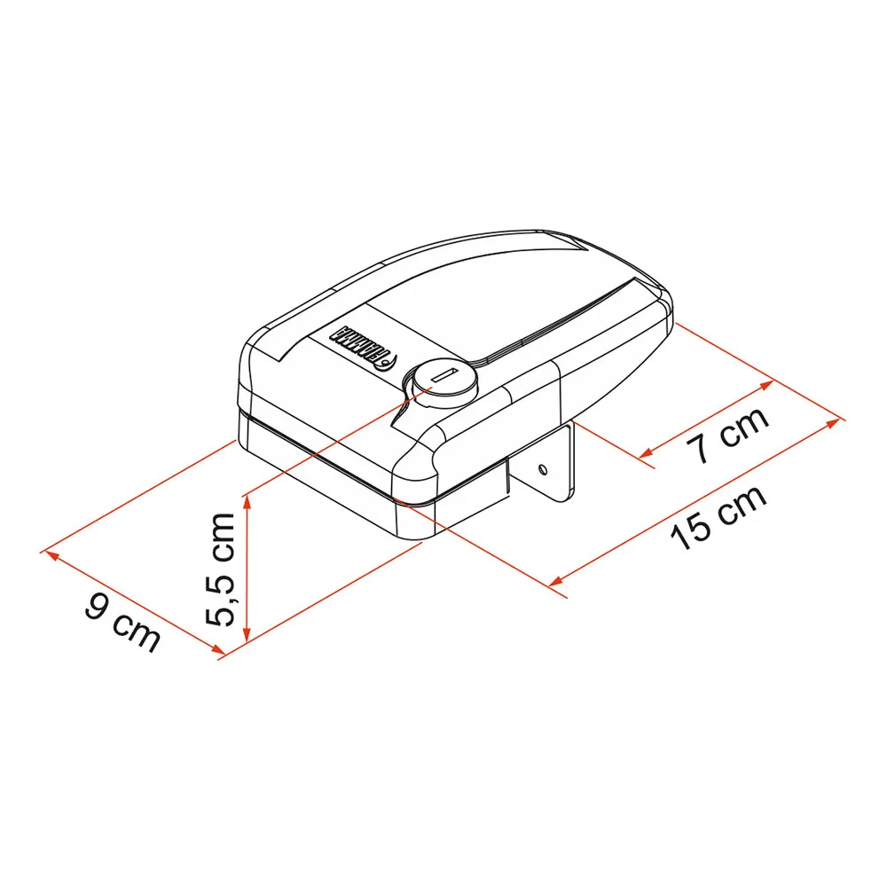 Fiamma Safe Door Frame Toalettlock, White, One Size