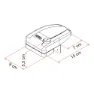 Fiamma Safe Door Frame Toalettlock, White, One Size