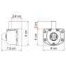 Fiamma Safe Door Guardian Transit Toalettlock, Grey, One Size