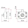 Fiamma Safe Door Guardian Transit Toalettlock, Grey, One Size