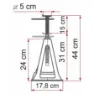 Fiamma Stabilisatorben, Grey, One Size