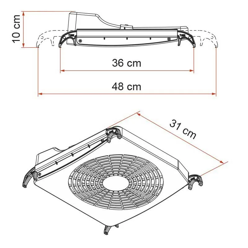 Fiamma Turbo Kit-fläkt, White, One Size Fiamma Turbo Kit-fläkt, White, One Size