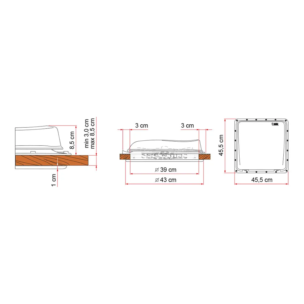 Fiamma Turbo-vent Premium Takfönster